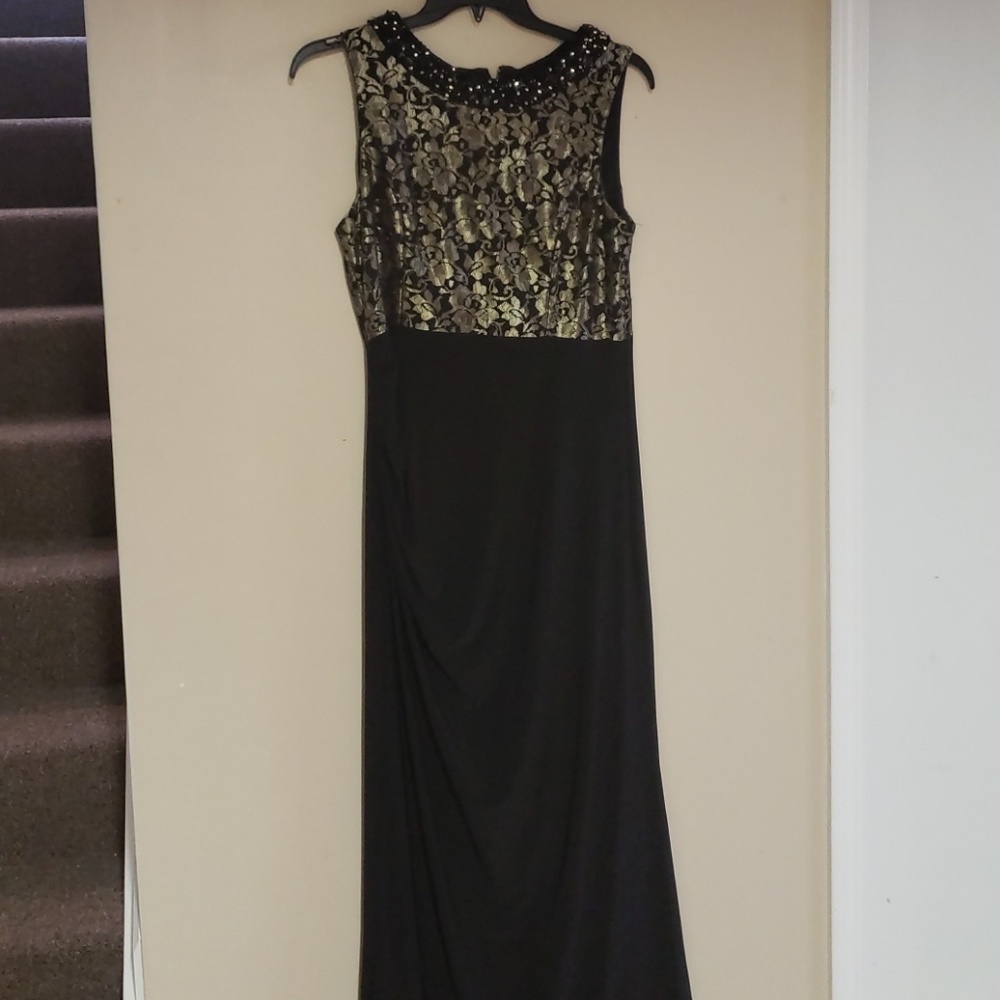 Elegant black and gold dress